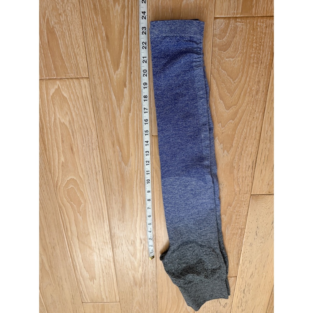 Gymshark Adapt Ombre Seamless Leggings Grey Blue High Waisted Workout Small - Picture 4 of 6